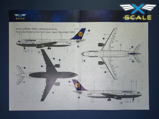 1/144&nbsp;Airbus A300B4-605R "Lufthansa" пасажирський літак (X-Scale 144011), збірна модель
