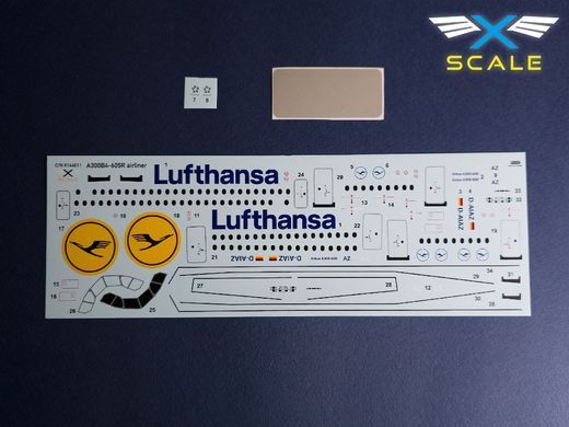 1/144&nbsp;Airbus A300B4-605R "Lufthansa" пасажирський літак (X-Scale 144011), збірна модель