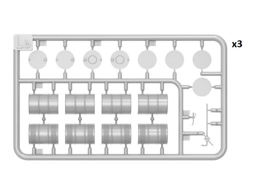 1/48 Бочки для горюче-смазочных материалов 1930-50 годов, 20 штук, сборные пластиковые (Miniart 49007)