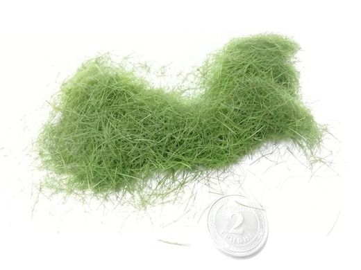 Трава штучна темно-зелена (флок) для макетів/підставок/діорам 12 мм (Flock Grass), об'єм 10 гр