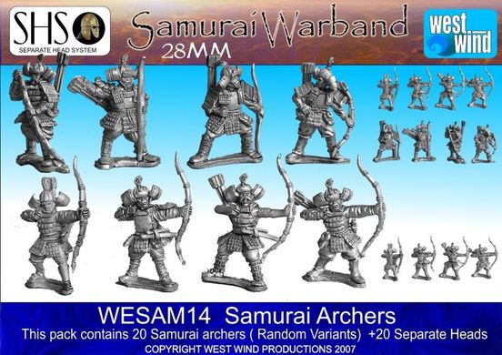 Samurai - Samurai Archers - West Wind Miniatures WWP-WESAM-14