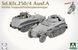 1/35 Sd.Kfz.250/4 Ausf.A leichter Truppenluftschutzpanzerwagen, в наборі бонусом фігурка водія (Takom 2211), збірна модель