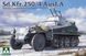 1/35 Sd.Kfz.250/4 Ausf.A leichter Truppenluftschutzpanzerwagen, в наборі бонусом фігурка водія (Takom 2211), збірна модель