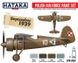 Набір фарб "Польська авіація 1919-39 років", 4 фарби (Hataka AS-01 Red Line під аерограф) акрил