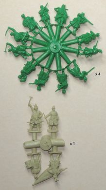 1/72 Українські реєстрові козаки XVII століття, 52 пластикові фігури (Red Box 72142)