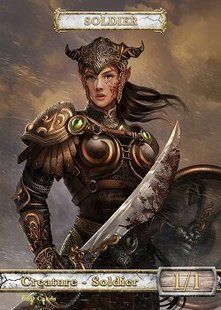 Soldier #10 Token Magic: the Gathering (Токен) GnD Cards