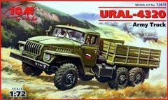 1/72 Урал-4320 армейский грузовой автомобиль (ICM 72611), сборная модель