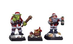 Fenryll Miniatures - Orc and Dwarf Fathers Christmas - FNRL-TC44