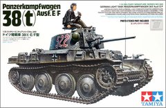 1/35 Pz.Kpfw.38(t) Ausf.E/F германский танк (Tamiya 35369), сборная модель