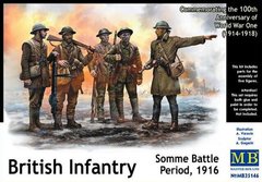 1/35 Британская пехота, Битва при Сомме, 1916 год (5 фигур) (Master Box 35146)