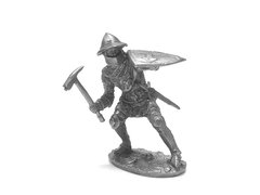 54мм Германский рыцарь, коллекционная оловянная миниатюра