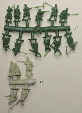 1/72 Українська селянська піхота XVII століття, 53 пластикові фігури (Red Box 72144)