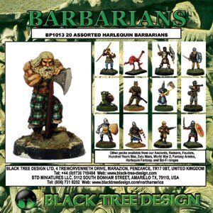Варвары (Barbarians) (20 шт) 28 мм, Black Tree Design BLTR-BP1013