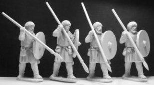 Gripping Beast Miniatures - Unarmoured barehead, standing ready (4) - GRB-LR17
