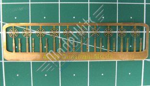 1/48 Фототравленные прицелы для германского авиапулемёта MG-15, 10 шт (Different Scales 48009)