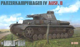 1/76 Pz.Kpfw.IV Ausf.B німецький танк, збірна модель + журнал (IBG Models W-008)