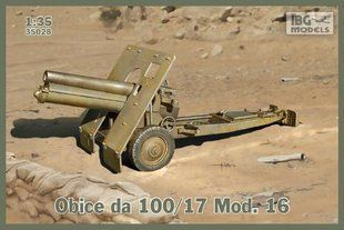 1/35 10-см гаубица Obice da 100/17 Mod.1916 + металлический ствол (IBG Models 35028) сборная модель