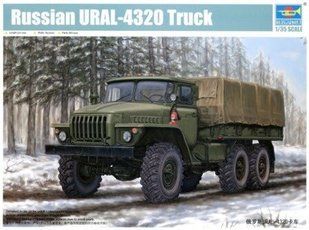 1/35 УРАЛ-4320 советский/российский военный грузовик (Trumpeter 01012) сборная модель
