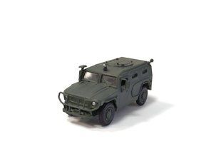 1/72 Бронеавтомобіль ГАЗ Тигр, серія "Русские танки" від DeAgostini, готова модель (без журналу та упаковки)