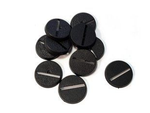 Подставки круглые 25мм с прорезью, 10 штук (Games Workshop Bases)