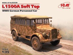 1/35 Автомобиль Mercedes L1500A с брезентовым верхом (ICM 35529), сборная модель