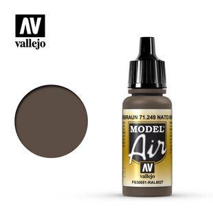 Коричневый НАТО FS30051 RAL8027, 17 мл (Vallejo Model Air 71249 NATO Brown) краска акриловая под аэрограф