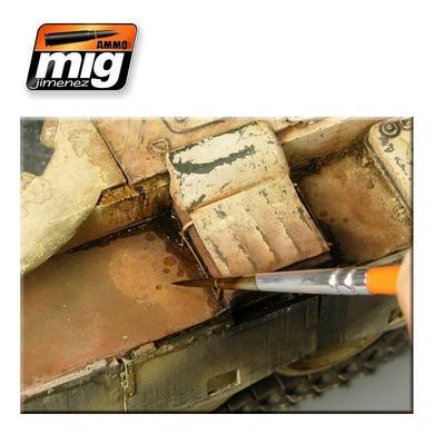 Ефект свіжих плям мастила, 35 мл (Ammo by Mig A.MIG-1408 Fresh Engine Oil), емаль