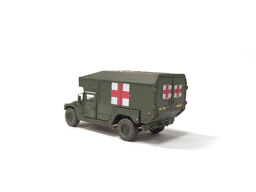 1/72 HMMWV M997 Maxi Ambulance (Hummer, Humvee), вариант №1, готовая модель, авторская работа