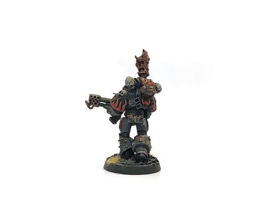 Проклятий легіонер з вогнеметом, мініатюра Warhammer 40k (Games Workshop), фарбована металева