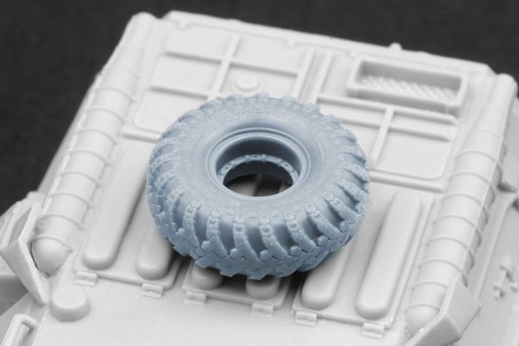 1/72 Колеса DT-126 Snaga для БТР-80 звичайні, 9 штук та комплект ковпаків, 3D-друк (ScaleX WM72014)