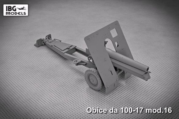 1/35 10-см гаубица Obice da 100/17 Mod.1916 + металлический ствол (IBG Models 35028) сборная модель