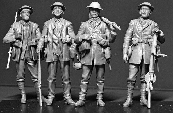 1/35 Британская пехота, Битва при Сомме, 1916 год (5 фигур) (Master Box 35146)