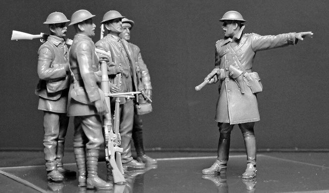 1/35 Британская пехота, Битва при Сомме, 1916 год (5 фигур) (Master Box 35146)
