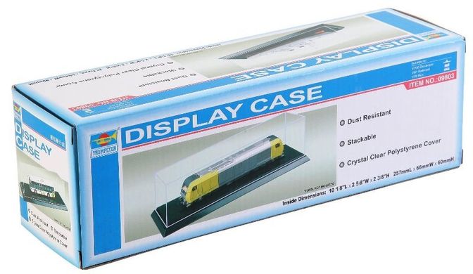 Display Case Подставка черная, прозрачный колпак, 257x66x60 мм (Master Tools 09803)