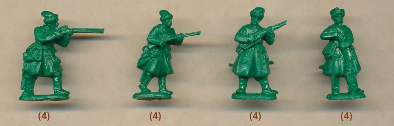 1/72 Українські реєстрові козаки XVII століття, 52 пластикові фігури (Red Box 72142)