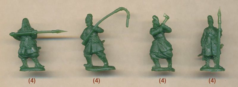 1/72 Українська селянська піхота XVII століття, 53 пластикові фігури (Red Box 72144)