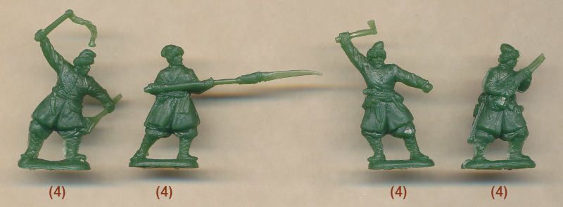 1/72 Українська селянська піхота XVII століття, 53 пластикові фігури (Red Box 72144)