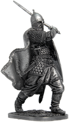 54 мм Рязанский воевода боярин Евпатий Коловрат, 1238 год (EK Castings M-277), коллекционная оловянная миниатюра