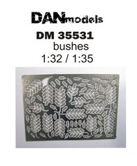 1/35-1/32 Имитация кустов, металлическая фототравленная (DANmodels DM 35531)