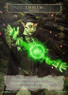 Emblem Nissa #1 Token Magic: the Gathering (Токен) GnD Cards