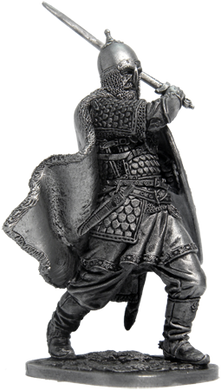 54 мм Рязанский воевода боярин Евпатий Коловрат, 1238 год (EK Castings M-277), коллекционная оловянная миниатюра