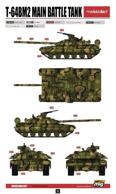 1/72 Т-64БМ2 украинский основной боевой танк (Modelcollect 72065) сборная модель