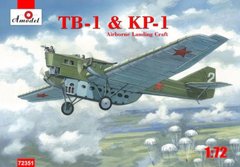 1/72 Самолет ТБ-1 с КП-1 (кабина подфюзеляжная) (Amodel 72351) сборная модель