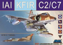1/72 IAI KFIR C2/C7 израильский истребитель (AMK 86002), сборная модель