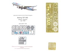 1/144 Фототравління для Boeing 767-300, для моделей Звєзда (Мікродизайн МД 144219)