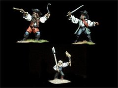 Vampire Wars - Transylvanian Mob 3 (various weapons) - West Wind Miniatures WWP-GH00018
