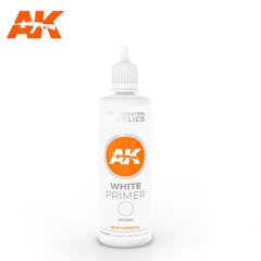 Грунтовка белая акриловая, 100 мл (AK Interactive AK11240 White Primer)