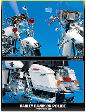1/10 Мотоцикл Harley Davidson Police (Academy 15500) сборная модель