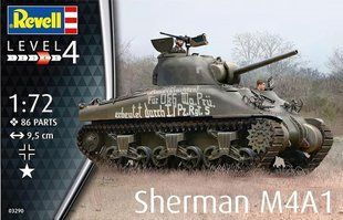1/72&nbsp;M4A1&nbsp;Sherman американський середній танк (Revell 03290), збірна модель