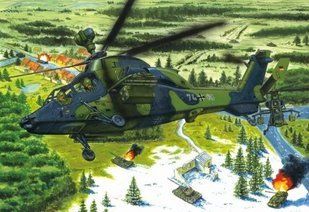 1/72 Eurocopter EC-665 Tiger UHT германский вертолет (HobbyBoss 87214) сборная модель